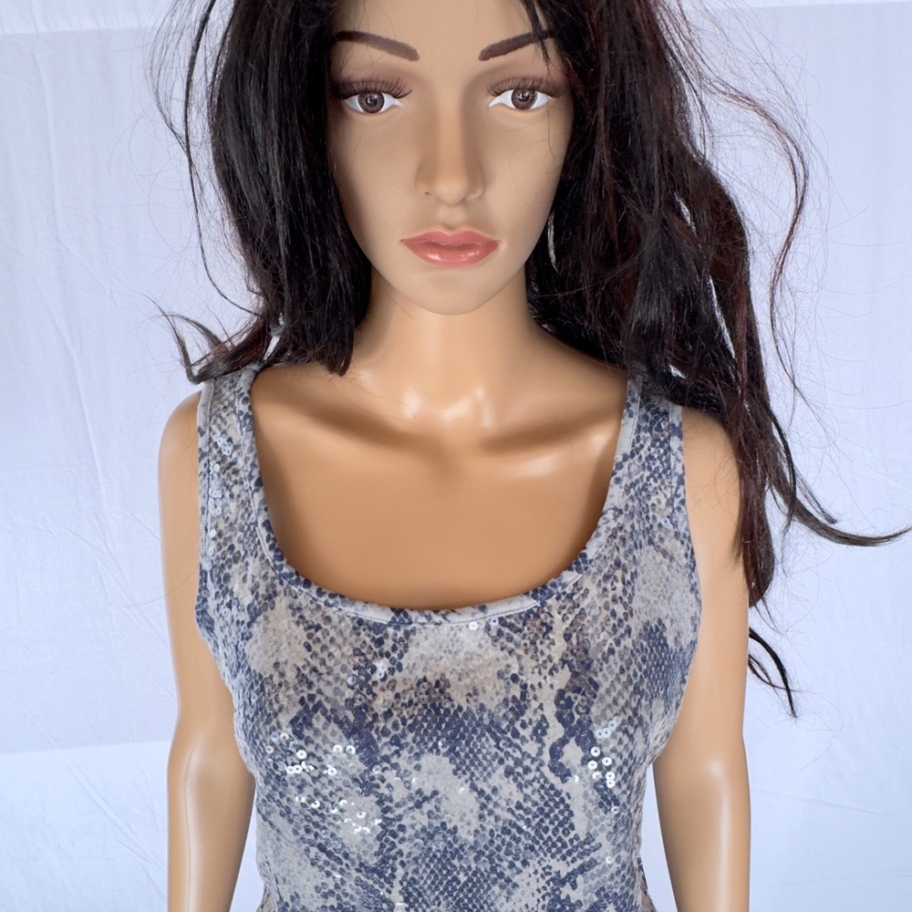 Old Navy Sequin Blue Tank Top